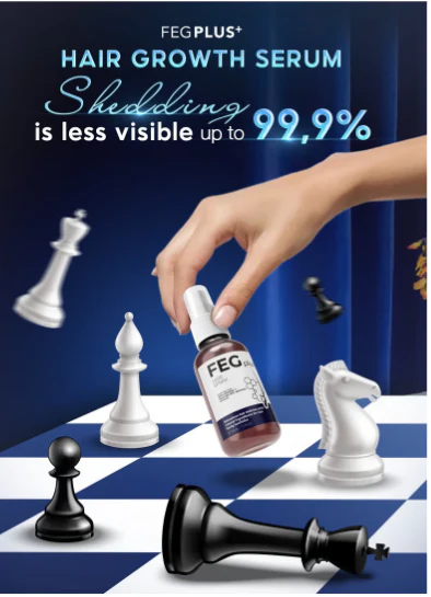 FEG PLUS Beard & Hair Growth Serum Spray Powered By Nature For Visible Results | Best Quality Hair Growth Spray - Hair Serum - 60 Ml