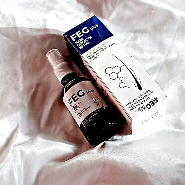 FEG PLUS Beard & Hair Growth Serum Spray Powered By Nature For Visible Results | Best Quality Hair Growth Spray - Hair Serum - 60 Ml